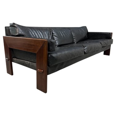 Adrian Pearsall for Craft Associates Walnut Trimmed Sofa Mid Century