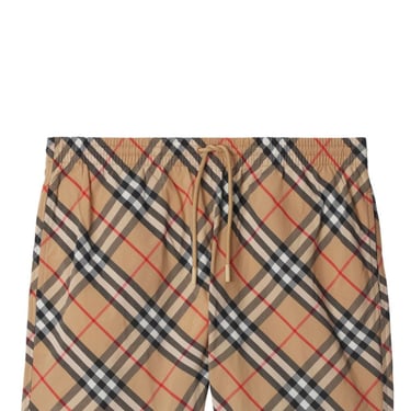 Burberry Men Check Swim Shorts