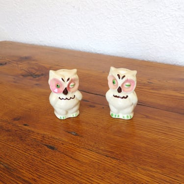 Vintage Winking Owl Salt and Pepper Shakers USA 