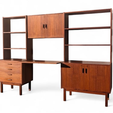 Mid Century Danish Modern Teak Wall Unit 