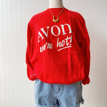 Vintage Avon 'We're Hot' Sweatshirt | Size XLG 