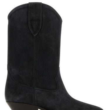 ISABEL MARANT WOMAN Slate Suede Washed Iconic S Ankle Boots