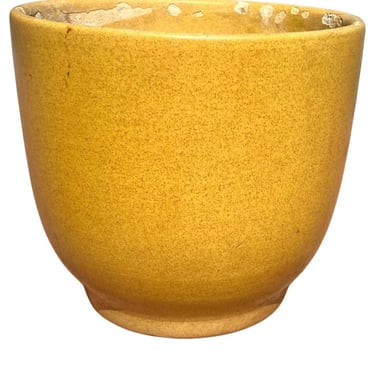 Early Gainey Large Mustard California Mid Century Modern Planter Pot