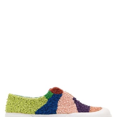 Loewe Man Embellished Fabric Terra Vulca Slip On