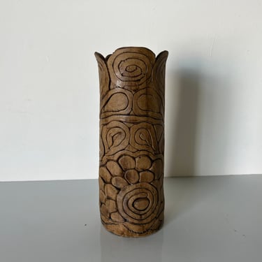1980s Andra Art Coil Pottery Vase 