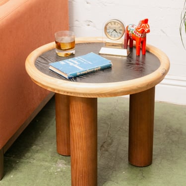 Black and Blonde Side Table