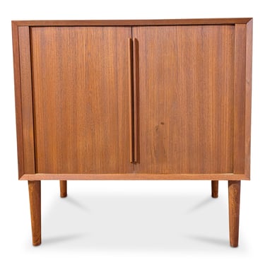 Teak Cabinet w Tambour Door by Olholm   - 062582