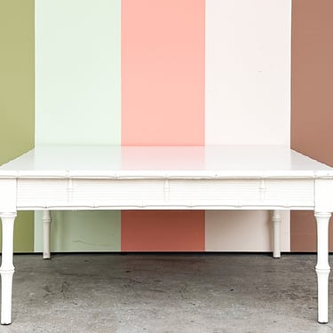 Palm Beach Style Faux Bamboo Coffee Table