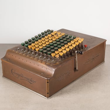 Early 19th-Early 20th c. Copper and Bakelite Adding Machine C.1887-1920