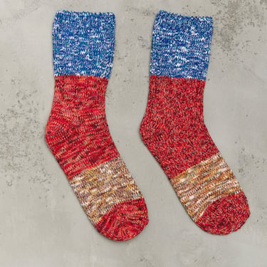 Kapital 56 Yarn Grandrelle Gogh Stretch Socks, Red