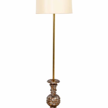 Italian Gold And Silver Floor Lamp