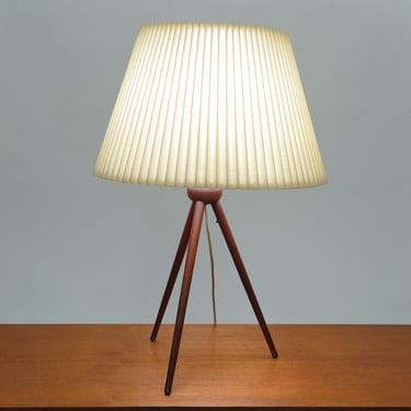 Mid-century Danish Teak Tripod Table Lamp