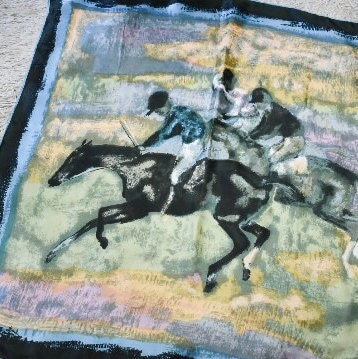 1940s/50s Equestrian Scarf 