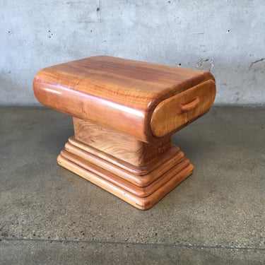 Unique Artisan Made All Wood End Table