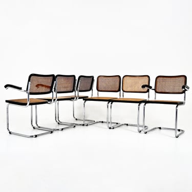 Dining Chairs Style B32 by Marcel Breuer, Set of 6 