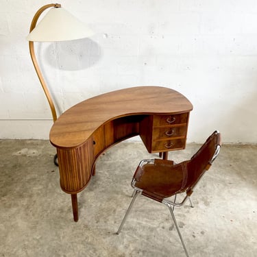 Tibergaard Nielsen Danish Modern Kidney Boomerang Desk 