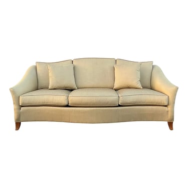 Ethan Allen Contemporary Striped Sofa 