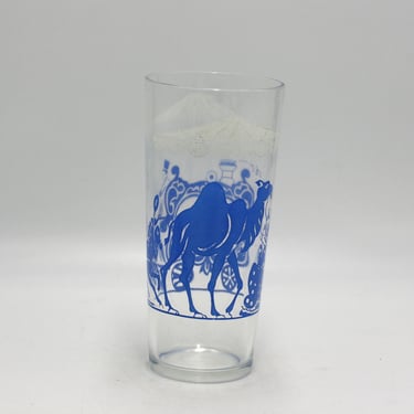 vintage Circus Tumbler with camel Clown and Horse and Carriage 