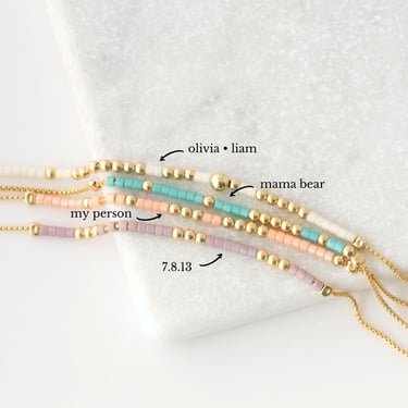Custom Morse Code Bracelet, Secret Message Bracelet, Dainty Beaded Bracelet, Morse Code Jewelry for Sister, Wife, Friend, Gift for Her 