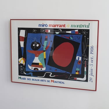 &quot;Marrant à Montréal&quot; Exhibition Poster by Joan Miró