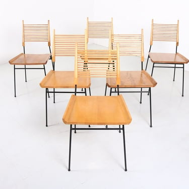 6 Shovel Style Chairs 