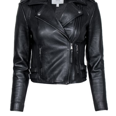 Joie - Black Leather Moto Jacket Sz XS