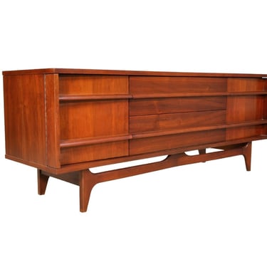 Sculptural Bow-Front Bar Cabinet or Credenza by Young Manufacturing Co 