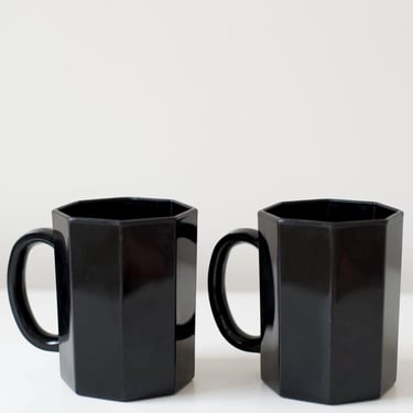 Vintage French Mug Pair 