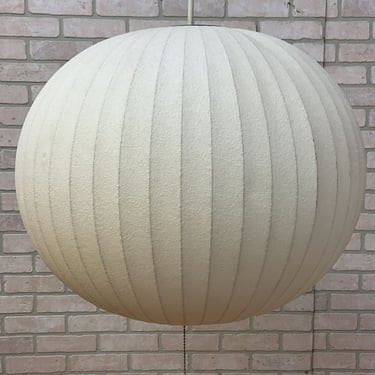 Vintage Mid Century Modern George Nelson Ball Pendant Bubble Lamp
