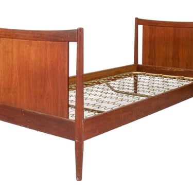 Danish Mid-Century Modern Teak Single Bed