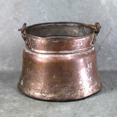 Antique Copper Pot | Copper Cauldron | Antique Kitchen 