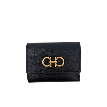 Ferragamo Black Leather Wallet