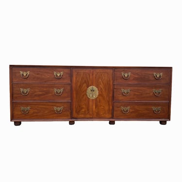 Henredon Pan Asian Chinoiserie Extra Long 80" Walnut | Verona Vintage Home  - Vero Beach, FL | ATTIC