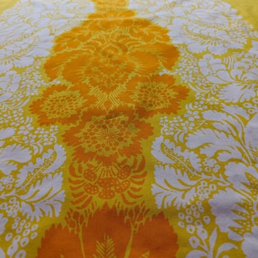 Marimekko 1962 Ananas Fabric Cotton Tablecloth - Maija Isola Design - Finnish Vintage 