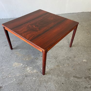 Rosewood Mid-Century Danish Modern Square Coffee Table Cocktail Side End 