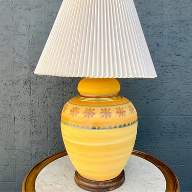 70s Southwestern Pottery Lamp