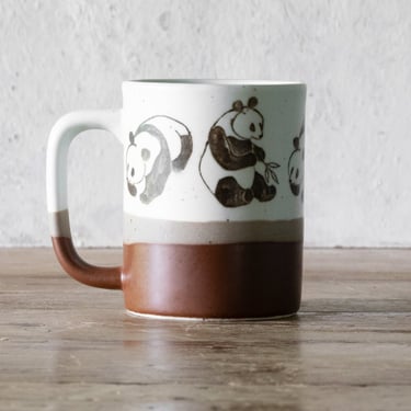 Panda Bear Coffee Mug, Vintage Otagiri Ceramic Cup 