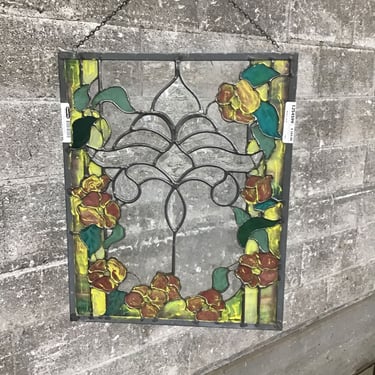 Stained Glass Rose Panel (Seattle)