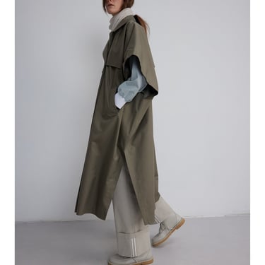 Cap Sleeve Trench Cape