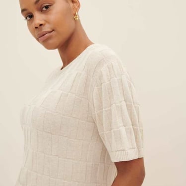 Kowtow Etch Tee - Light Marle on Garmentory