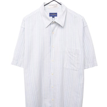 Short Sleeve Striped Button Down