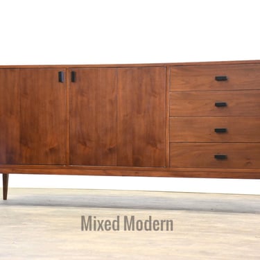 Walnut Mid Century Modern Dresser 