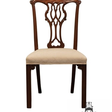 HIGH END Solid Mahogany Traditional Chippendale Style Dining Side Chair 