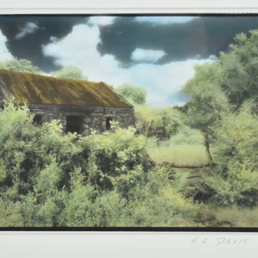 Sandra C. Davis “Tin Roof Cottage Connemara” Ireland Gelatin Silver Print Photograph 