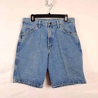 Vintage 90s High Rise Denim Shorts, Size 33 Waist 