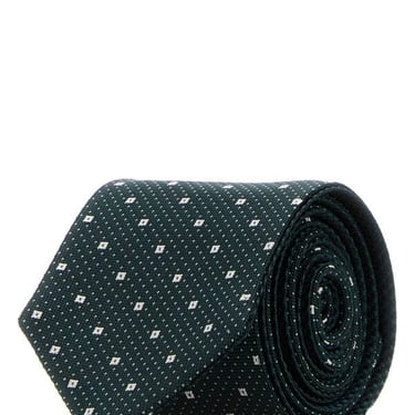 Boss Men Embroidered Silk Blend Tie