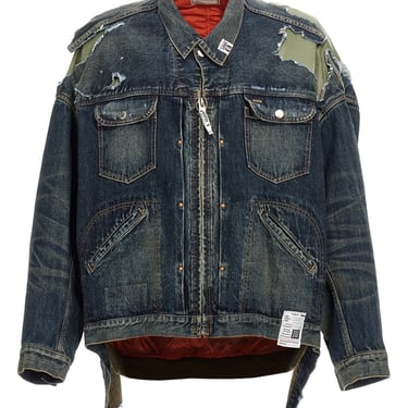 Maison Mihara Yasuhiro Men 'Flight Layered Denim' Jacket