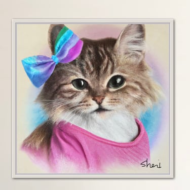 Rainbow Cat by Sheri