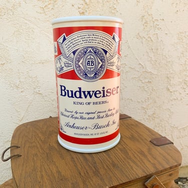 Vintage Budweiser Beer Plastic Piggy Bank 