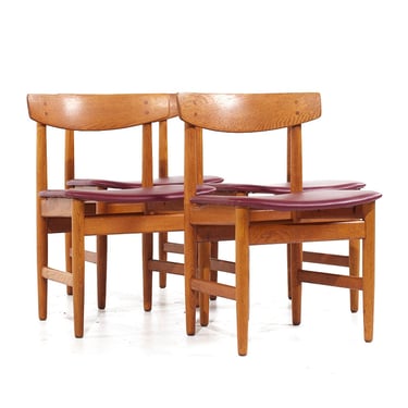 Børge Mogensen for Karl Andersson Model 543 Mid Century Teak Dining Chairs - Set of 4 - mcm 